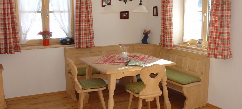 Küche der 4-Sterne Ferienwohnung Wiesenblume